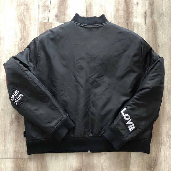 The Very Warm, Mason, Reversible, Bomber Jacket w/Artwork Lining, XL, New No Tag - Picture 2 of 16